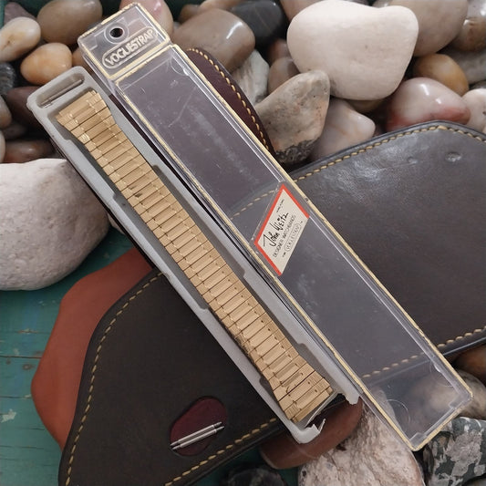 16mm 17mm 18mm 19mm VogueStrap John Weitz Gold-Tone Expansion Watch Band