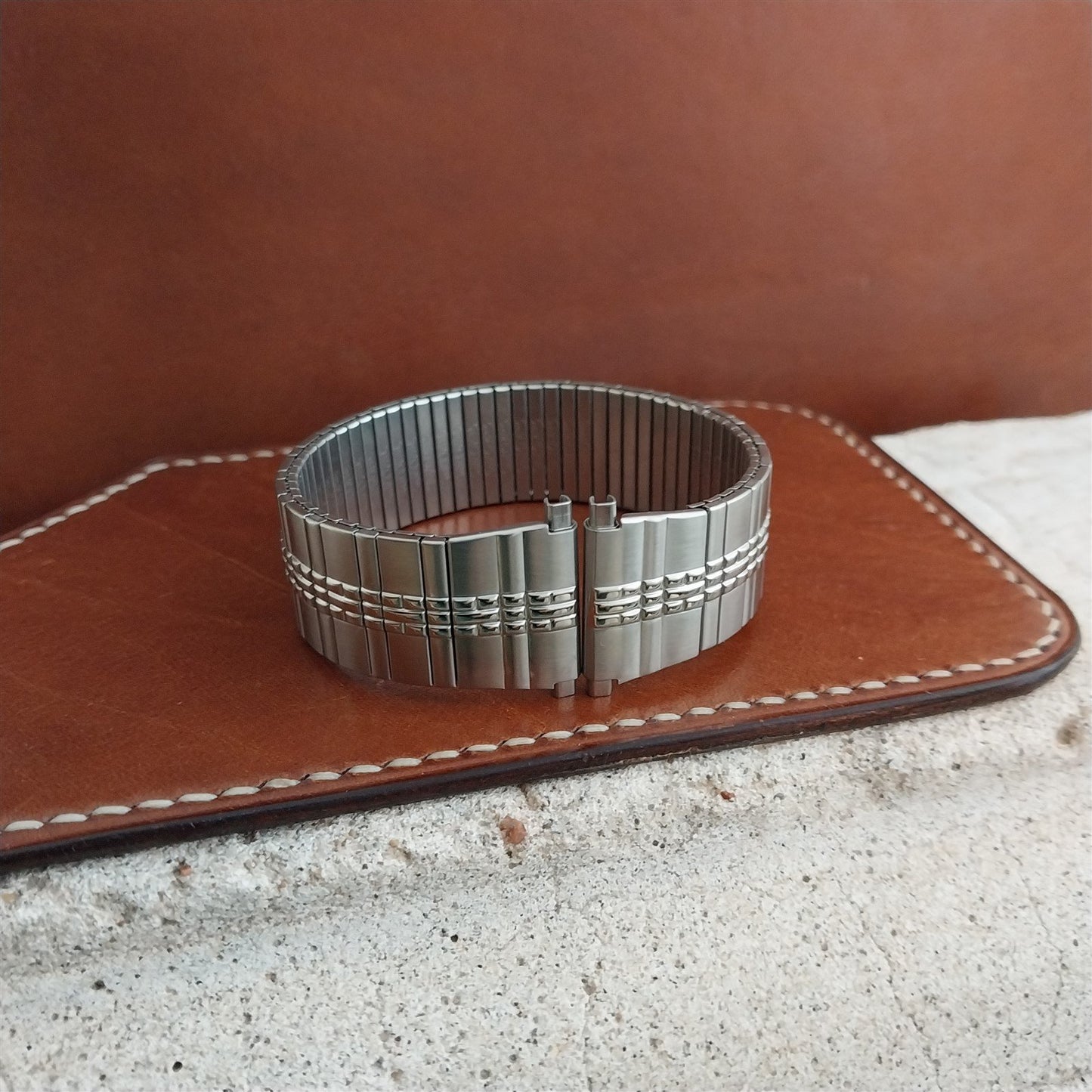 Speidel Thinline 1970s Flared Stainless Steel Unused Vintage Watch Band