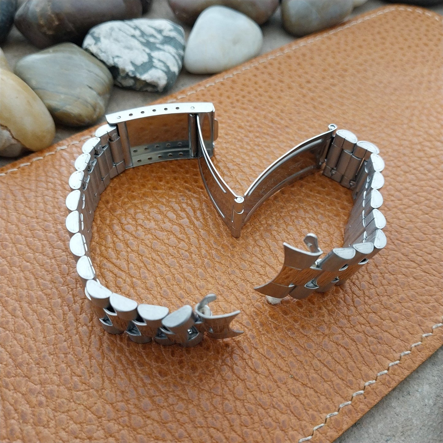 20mm Curved-End Stainless Steel Classic President Speidel Unused Watch Band