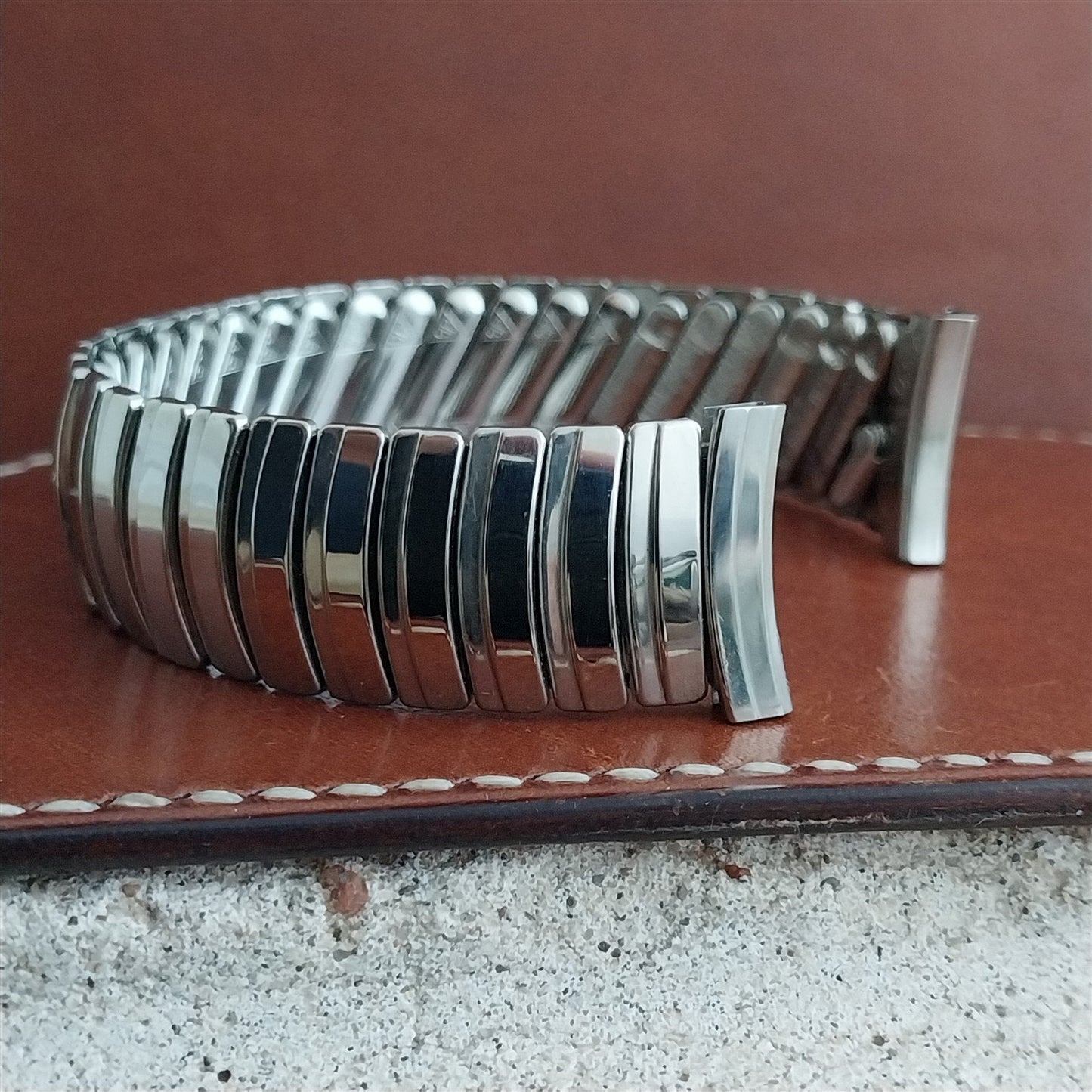 19mm 18mm Stainless Steel JB Champion nos mcm Unused 1950s Vintage Watch Band