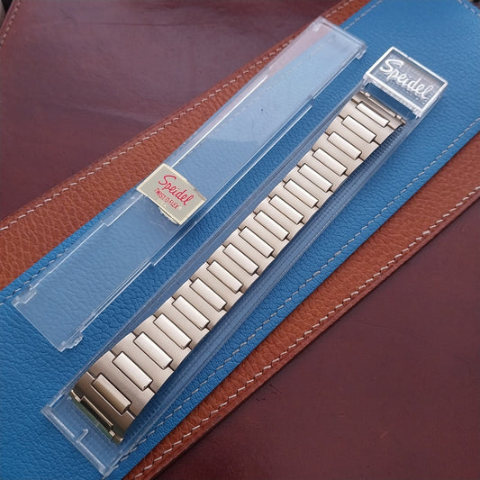 20mm 22mm Speidel Wide Rolled Gold Plate Flared Expansion 80s Unused Watch Band