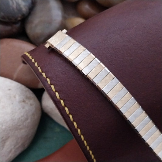 Yellow & White Gold-Plated 1/2" Speidel Twistoflex Unused Vintage Watch Band