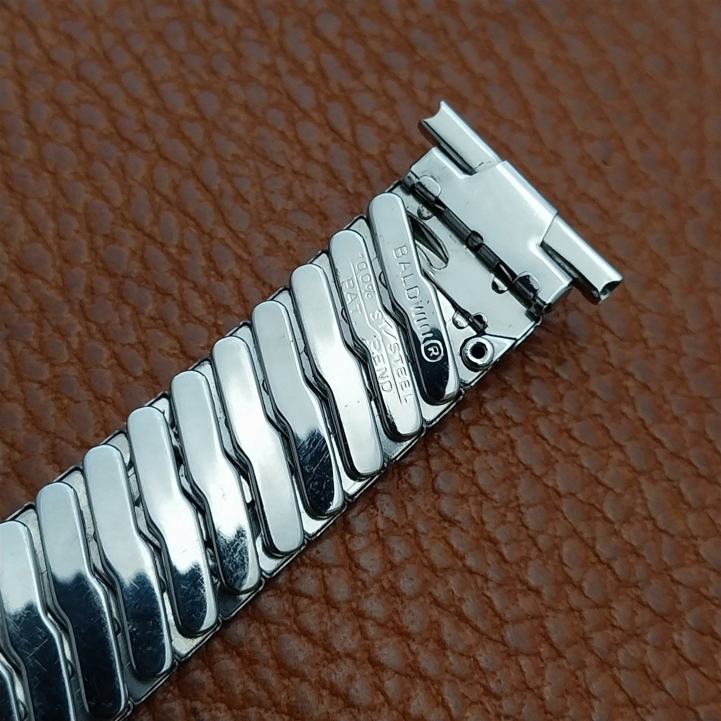 17mm 18mm 19mm 1960s Stainless Steel Baldwin Unused Vintage Watch Band