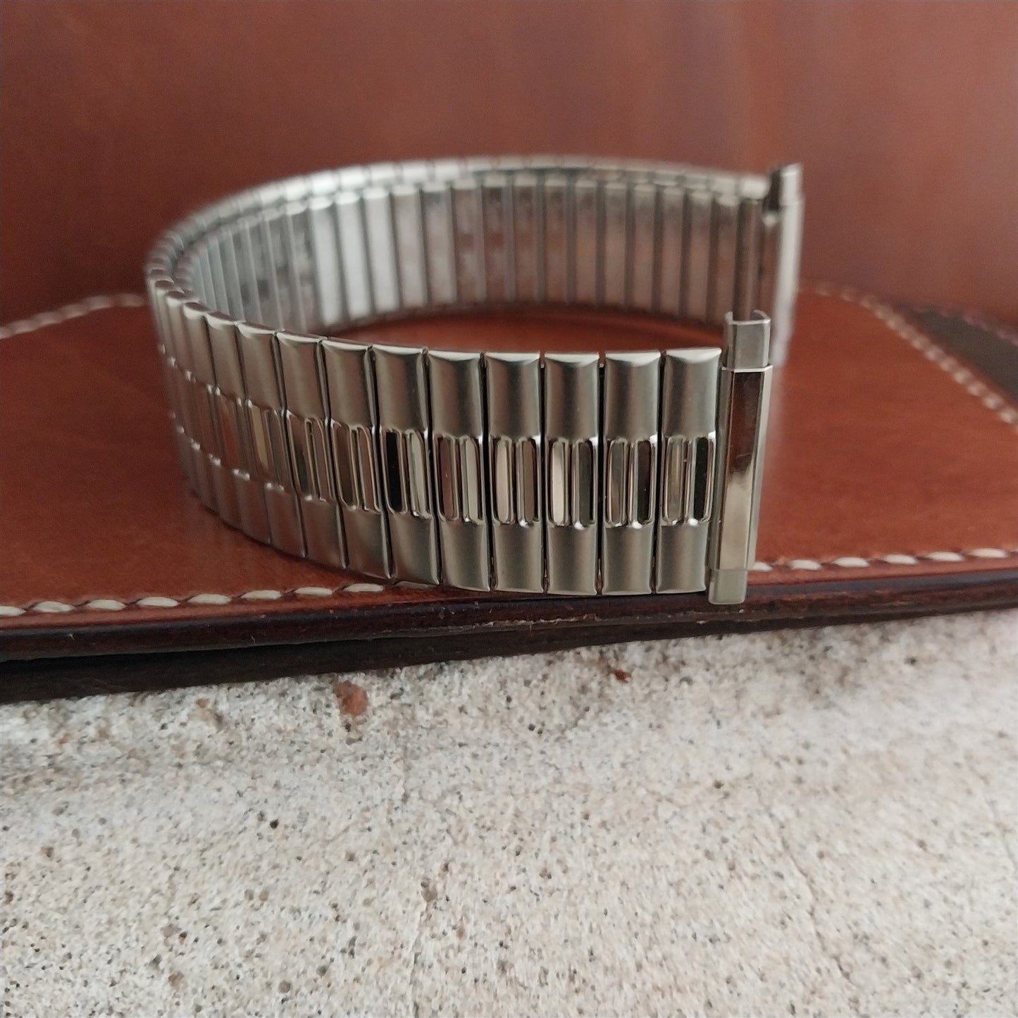 Vintage 22mm 20mm 18mm Wide Speidel Stainless Expansion Unused 1970s Watch Band