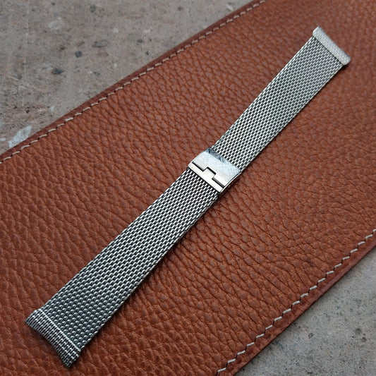 19mm 18mm 17mm Classic Stainless Steel Mesh Lenox 1960s-1970s Unused Watch Band