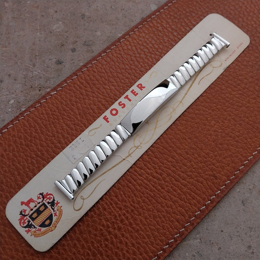 Ladies Stainless & Sterling 1/2" Keepsake Photograph 1950s Vintage Watch Band