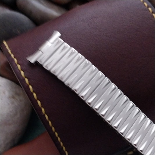 18mm 19mm 1960s-1970s Stainless Steel Baldwin nos Unused Vintage Watch Band