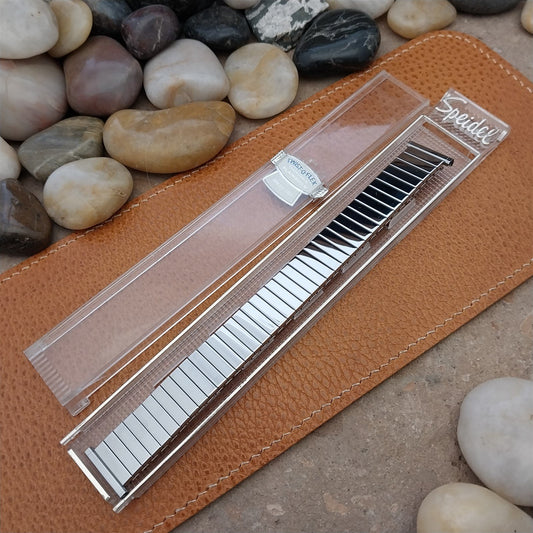 19mm 18mm 16mm Stainless Steel Speidel Plainsman 1964 nos Unused Watch Band