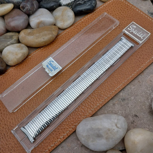 1970s 19mm 18mm Stainless Steel Speidel Linesman Twistoflex Vintage Watch Band