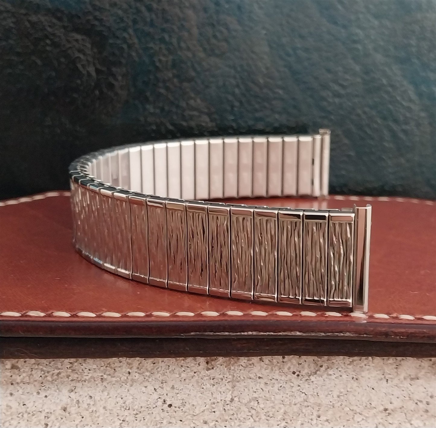 17.2mm Stainless Steel Speidel USA Valencia Twistoflex 1970s Unused Watch Band