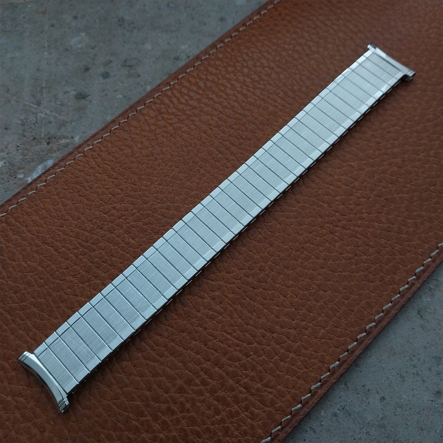 16mm 18mm 19mm Speidel Florentine White Gold Filled nos 1960s Unused Watch Band