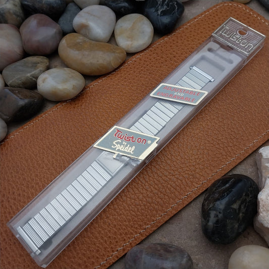 16mm 18mm 19mm Speidel USA Stainless Steel Expansion 1970s Vintage Watch Band