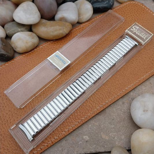 16mm 18mm 19mm Speidel USA Fullback Long Stainless Unused Vintage Watch Band