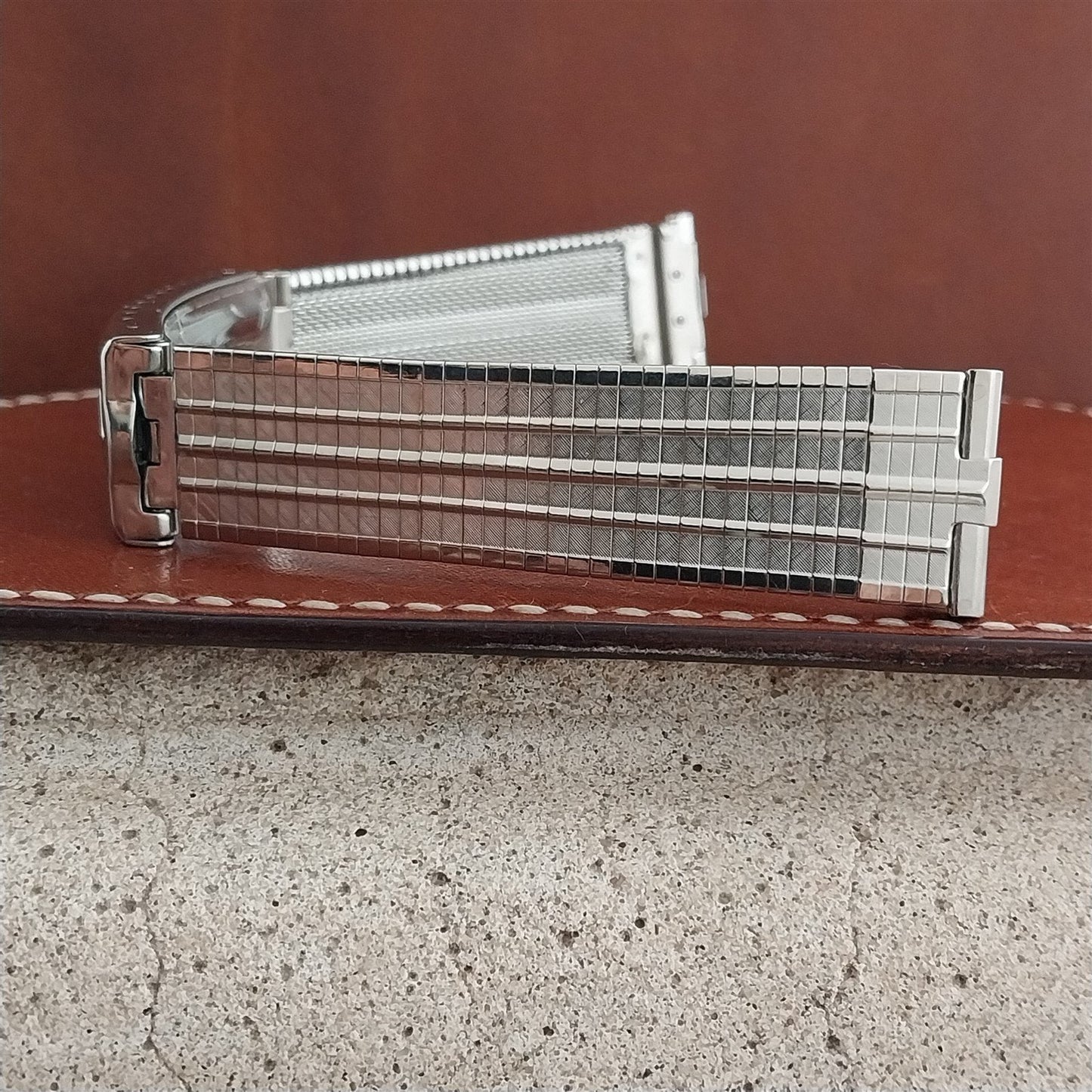 18mm 17mm 1960s Stainless Steel JB Champion USA Unused Vintage Watch Band