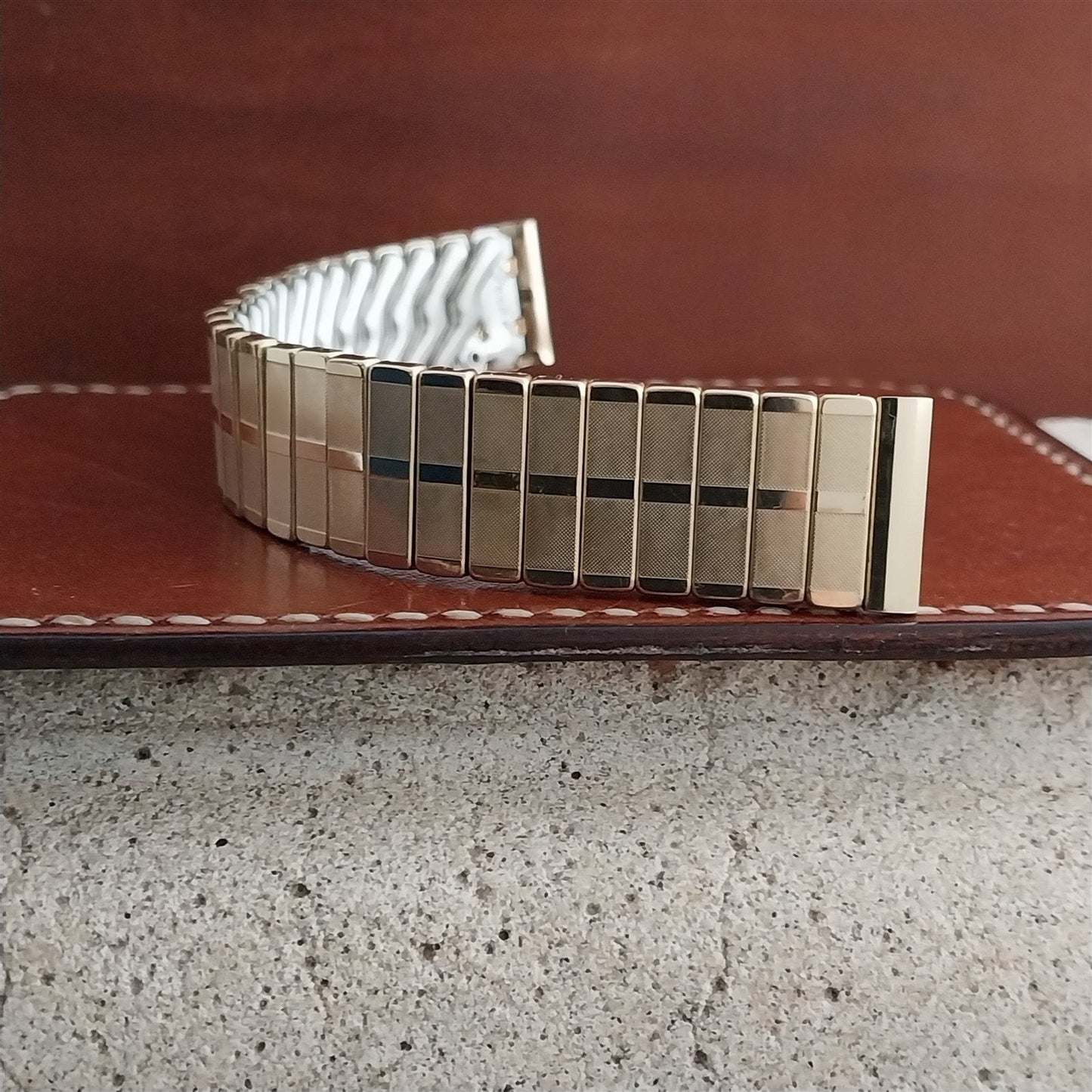 10k Gold-Filled 16mm 5/8" Facile Unused 1950s Stretch Vintage Watch Band