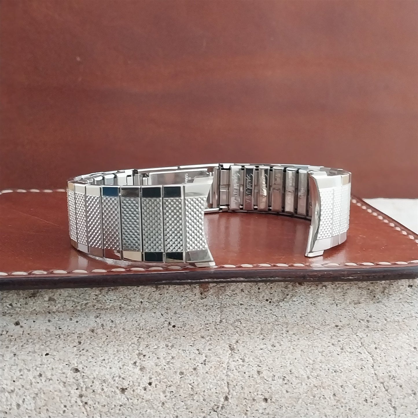 19mm 18mm 10k White Gold-Filled 1971 Speidel Enfield Unused Vintage Watch Band