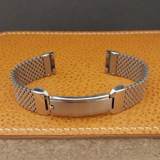 1940s 5/8" Stainless Steel Mesh JB Champion Lance Unused Vintage Watch Band