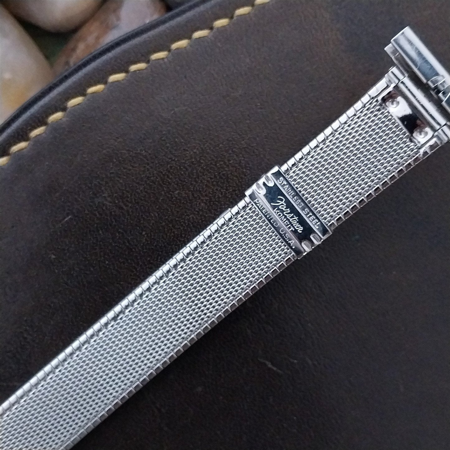 Forstner Komfit 15mm 16mm 19mm Stainless 1940s-1950s Unused Vintage Watch Band