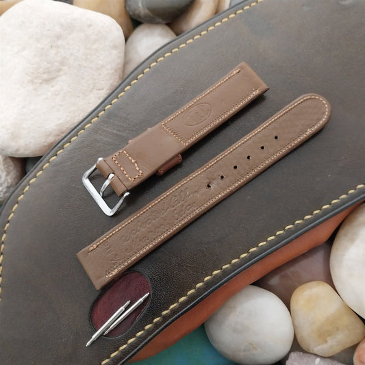 1950s Elgin Logo Buckle & 5/8" Calfskin ORD A-11 Unused Vintage Watch Band