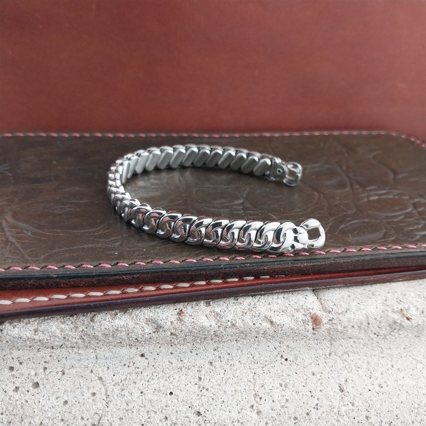 12k White Gold-Filled Ladies Expansion JB Champion Unused 50s Vintage Watch Band