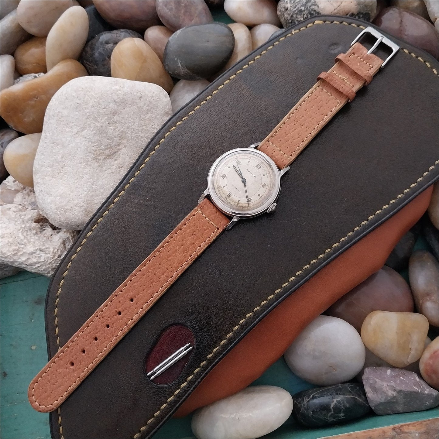 5/8" Double-Keeper Pigskin Classic 1940s-1950s nos Unused Vintage Watch Band