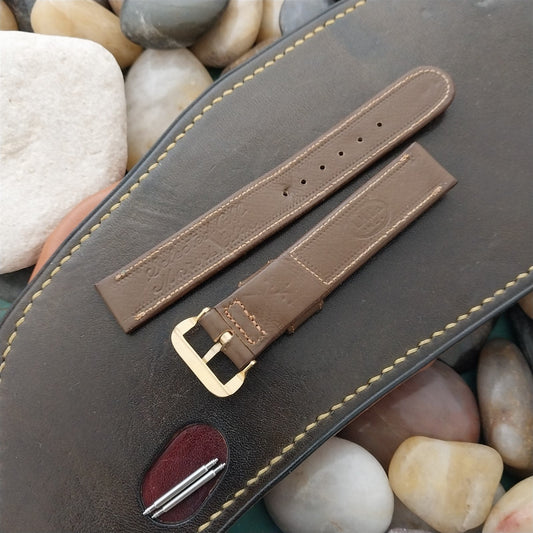1950s 5/8" LH&co Marvel Edge Selected Calf Leather nos Unused Vintage Watch Band