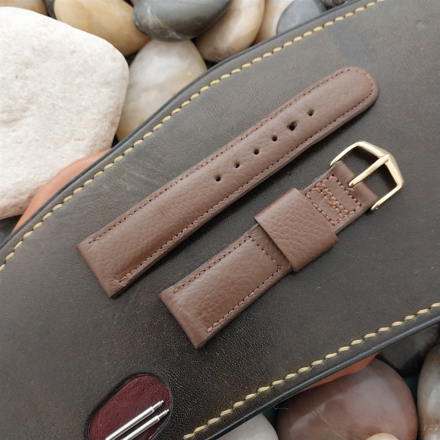 18mm JB Champion Buffalo Short Single-Keeper nos 1960s Unused Vintage Watchband