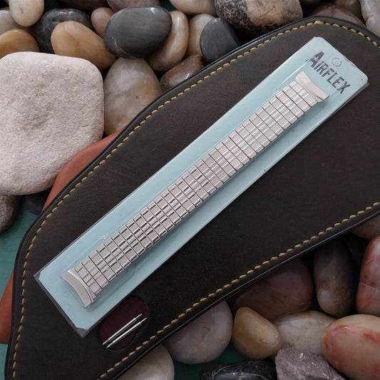 17mm 1950s-1960s Airflex Stainless Steel Classic Unused nos Vintage Watch Band