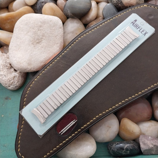 17mm 16mm 1950s-1960s Airflex Stainless Steel Classic Unused Vintage Watch Band