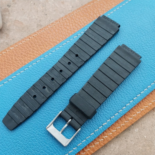 1970s 18mm Skindiver Oyster Diver & Bead Blasted Buckle Unused Vintage Watch Band