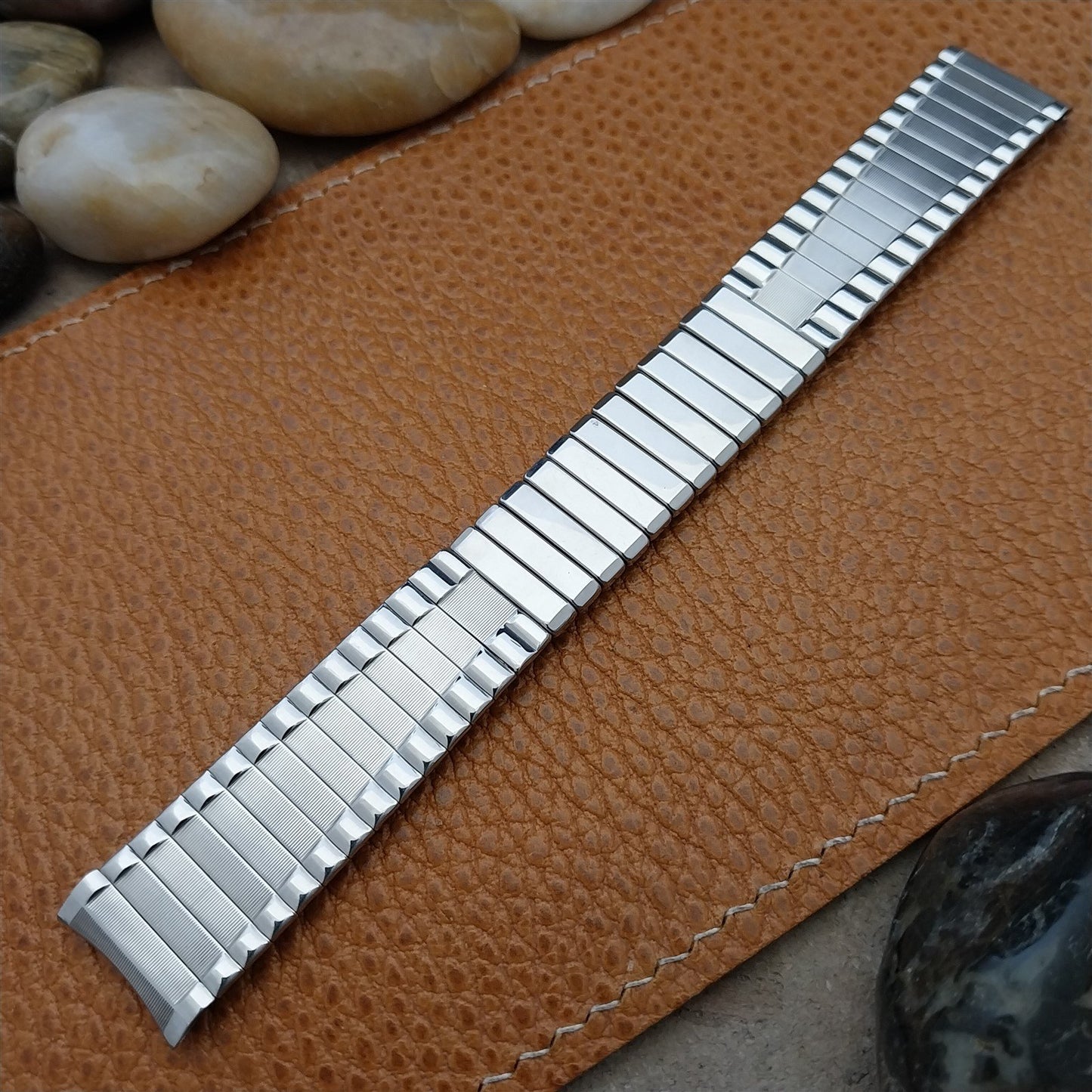 17.2mm Baldwin Stainless Steel Expansion nos Unused 1960s Vintage Watch Band