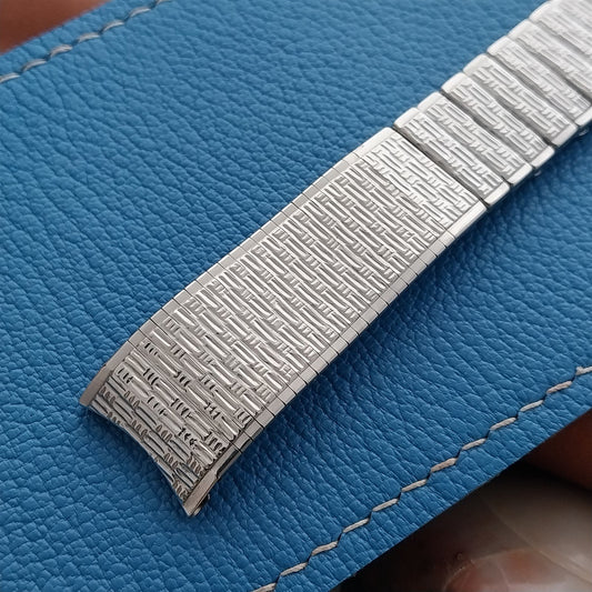 17.2mm Stainless Steel Kreisler 11/16" Unused Classic 1960s Vintage Watch Band