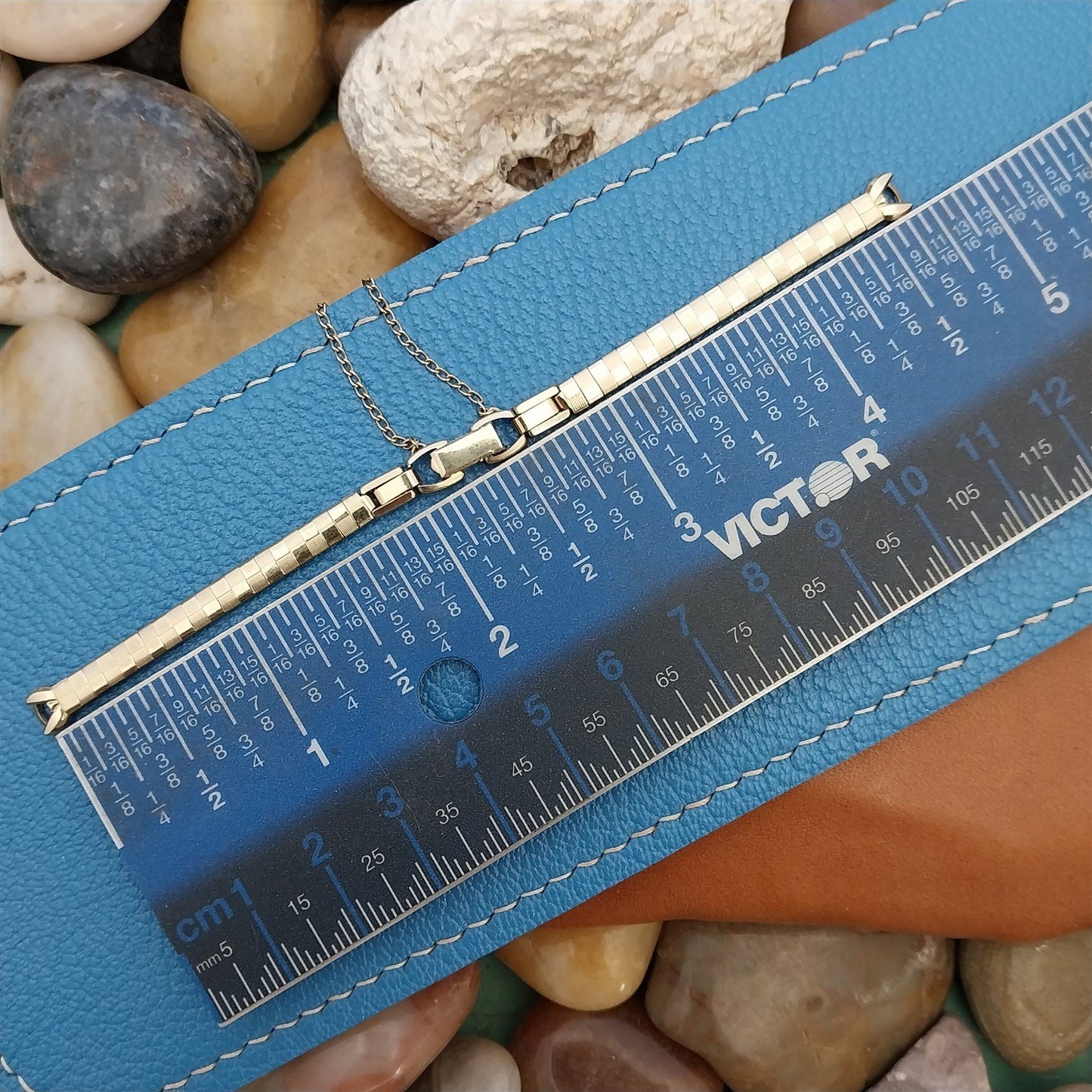 1960s Ladies Gold-Filled Speidel Domino Vintage Cocktail Watch Band