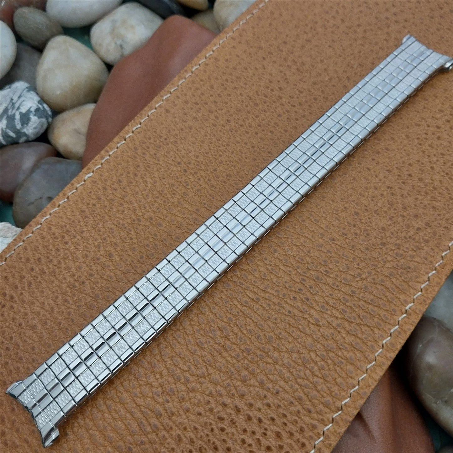 19mm 18mm Stainless Steel 1963 Long Speidel Meteor nos Unused Vintage Watch Band