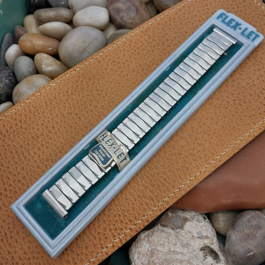 Vintage 1960 Flex-Let 17mm Stainless Steel Classic Expansion Unused Watch Band