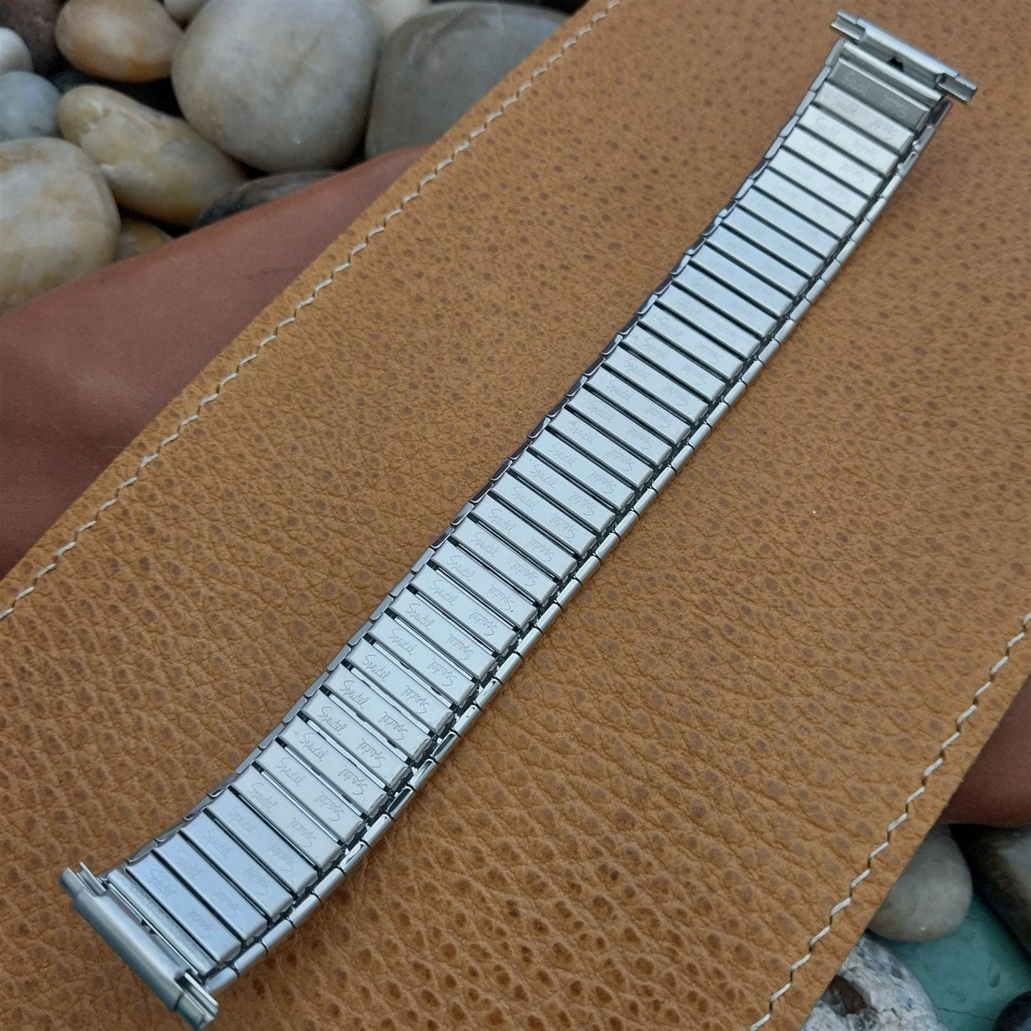 1970s Speidel Wide One USA Made 6" Stainless Steel nos Unused Vintage Watch Band
