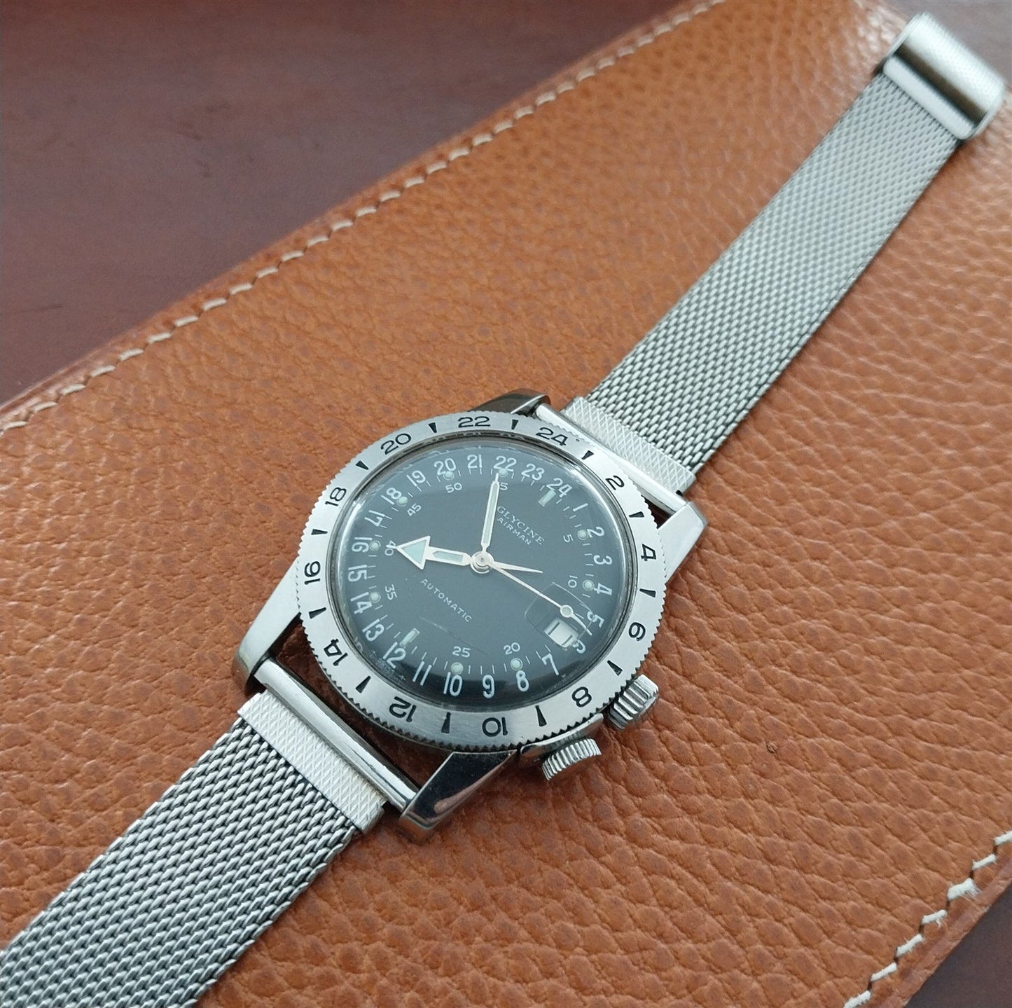 Vintage 20mm 19mm 18mm Stainless Steel Mesh Classic 1970s German Watch Band
