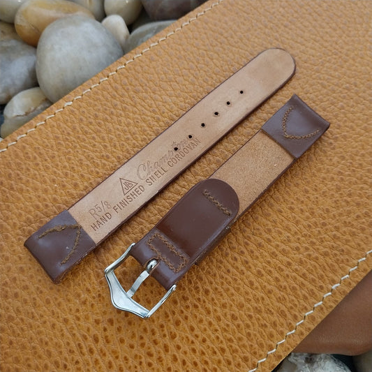 Vintage JB Champion 5/8" Shell Cordovan Brown Unused 1950s Classic Watch Band