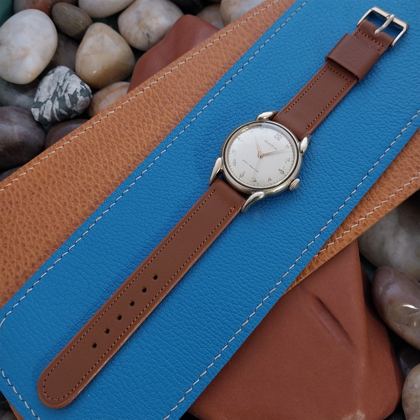 Vintage 5/8" JB Champion USA Short Unpadded Norwegian Calf nos 1950s Watch Band