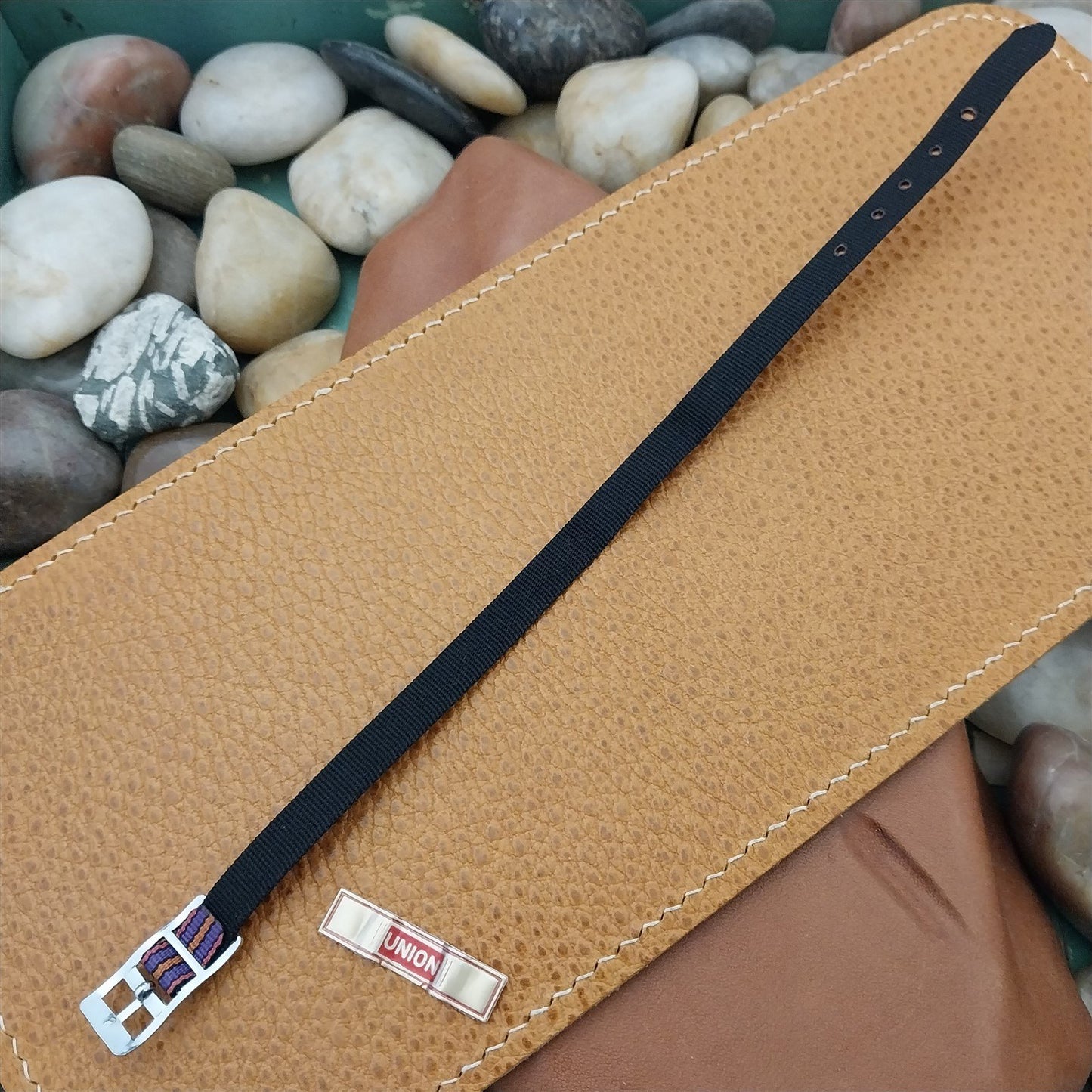 Vintage Reversible 7mm Union Perlon Ladies Single Pass 1960s Classic Watch Band