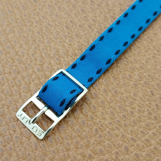 10mm Eulit Classic Perlon Ladies Aqua Single Pass 1960s Vintage Watch Band