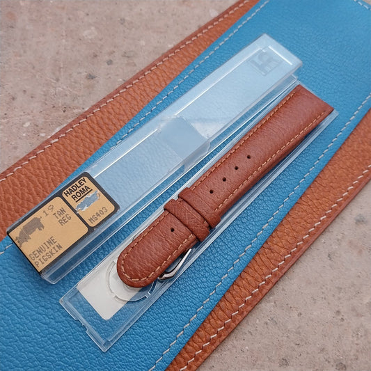 19mm Hadley Roma Classic Tapered Pigskin 19/16 Unused Watch Strap