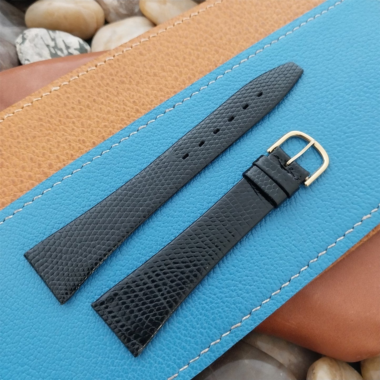 20mm Swiss Genuine Lizard JB Champion nos Vintage Watch Band