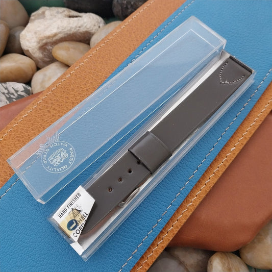 Vintage 16mm JB Champion Long Classic Gray Shell Cordovan nos 1950s Watch Band