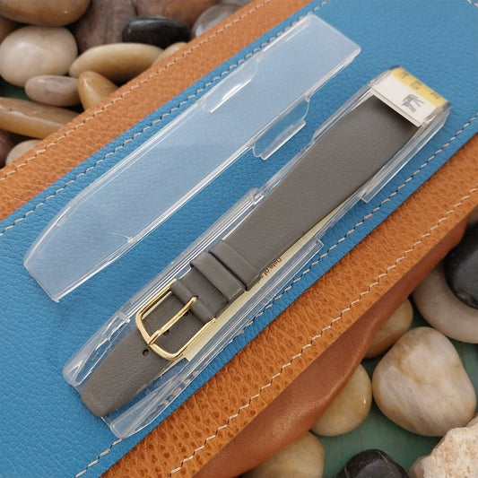 20mm Wire Lug Gray Hirsch Open End Strap Military Unused Vintage Watch Band