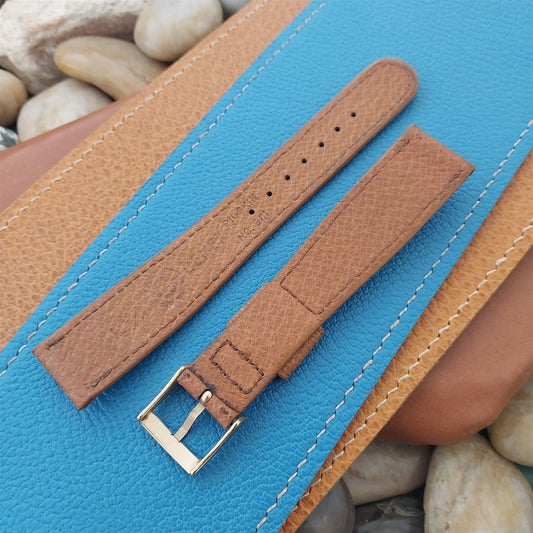 Vintage 3/4" Tapered Pigskin 19mm/16mm Gemex Unused 1950s Classic Watch Strap