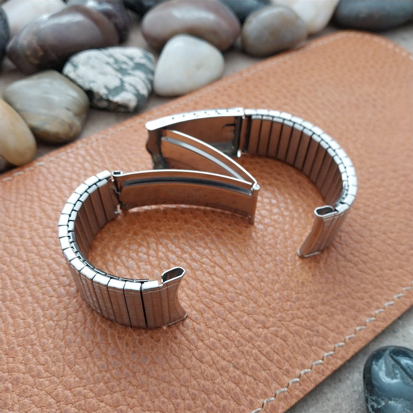 Vintage 17mm 18mm 19mm Stainless Steel Expansion Kreisler NOS Unused Watch Band