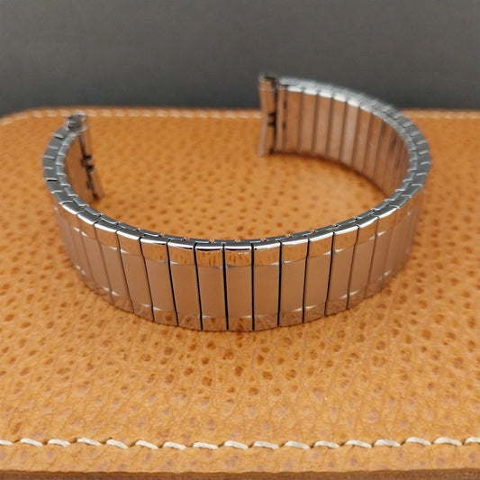 1970s 19mm 18mm Stainless Steel Speidel Radial Twistoflex Vintage Watch Band