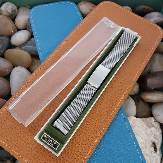 17.2mm Lenox Vintage Stainless Steel Mesh Unused Classic 1960s nos Watch Band