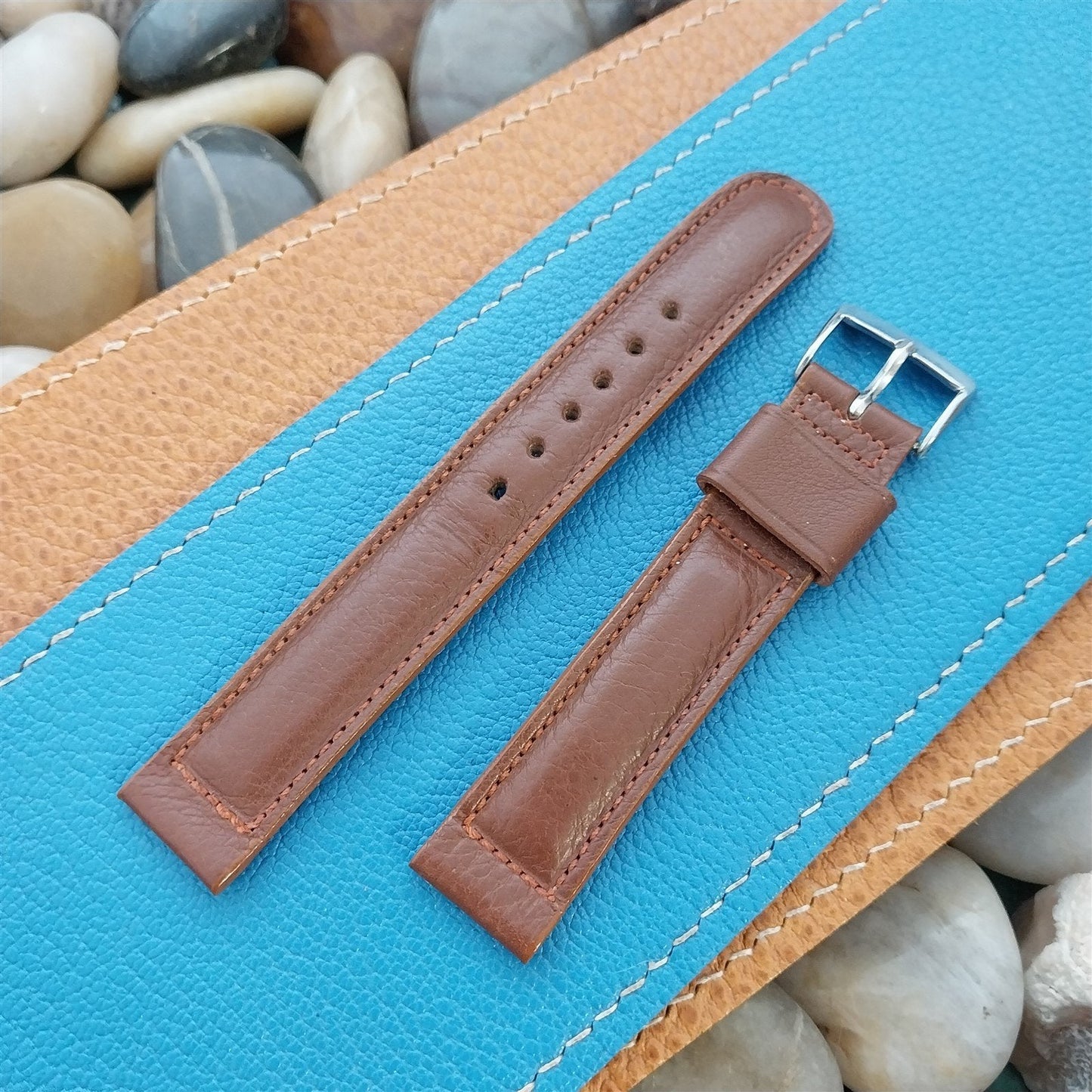 5/8" Kreisler Calfskin Classic One-Keeper nos Unused 1950s Vintage Watch Band